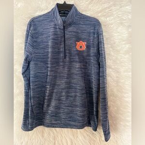 Auburn University Under Armour Men’s 1/4 Zip Loose Fit Long Sleeve Pullover-M